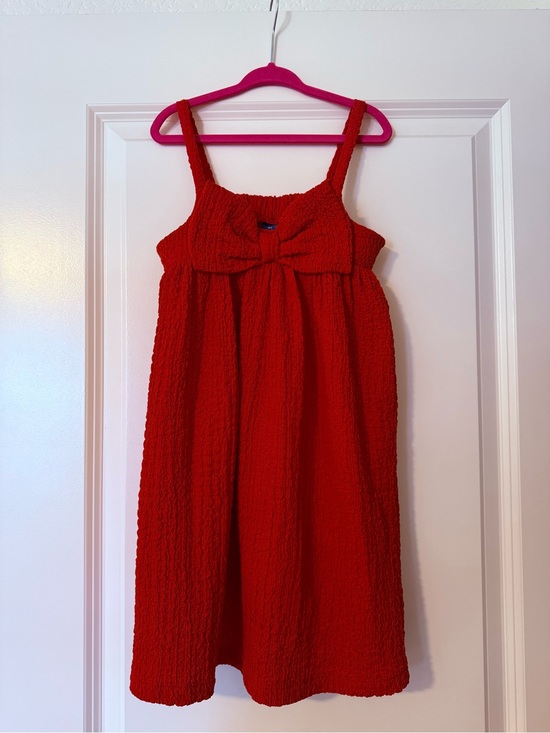 Old Navy Other - Old Navy Girls 5T Red Textured Bow-Front Sundress